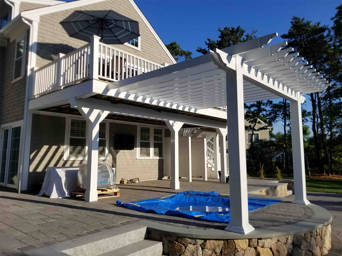 Entryway Pergola contractor in Southeastern Massachusetts