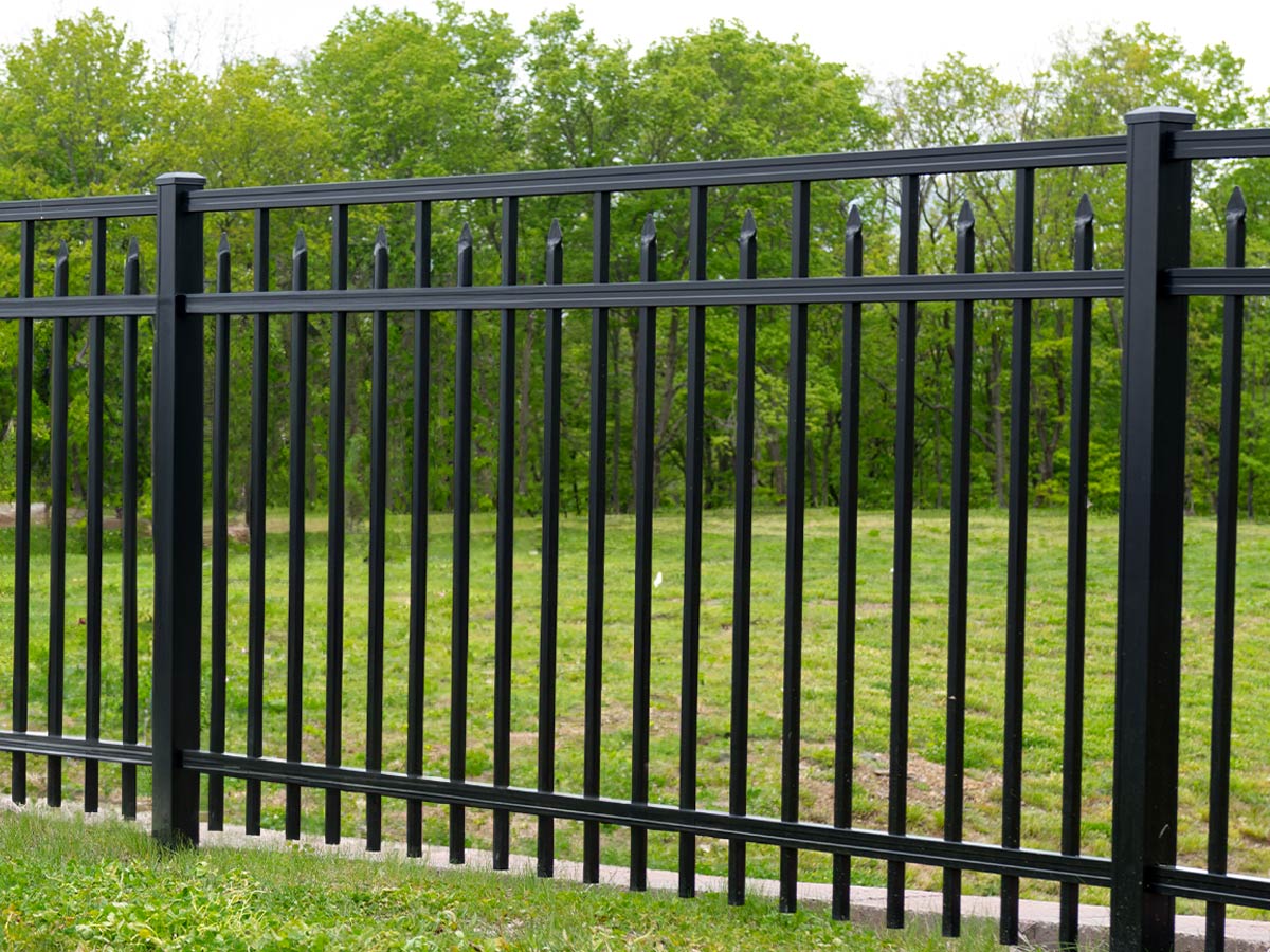 Commercial Aluminum decorative fencing in Kingston Massachusetts