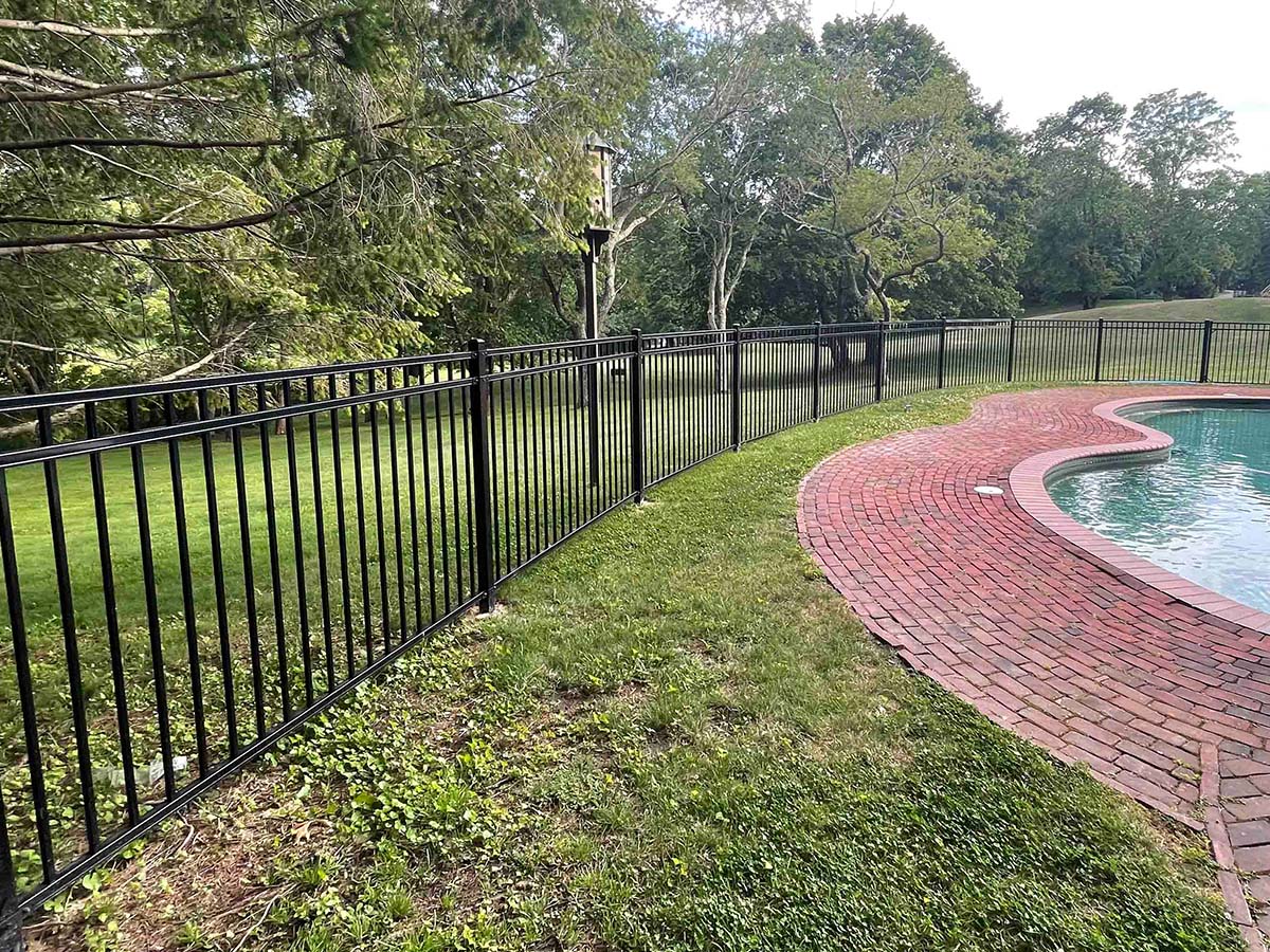 Commercial Aluminum pool fencing in Kingston Massachusetts