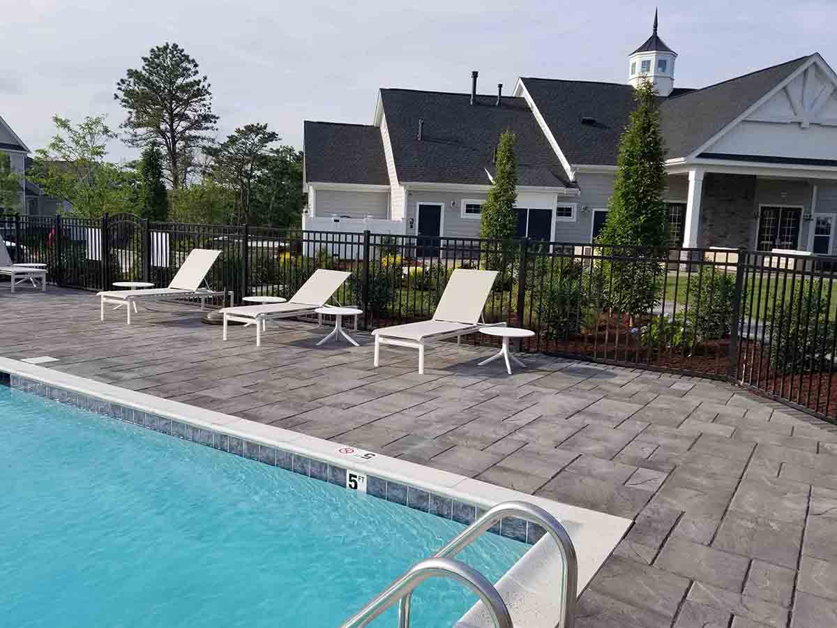 Commercial Ornamental Steel pool fencing in Kingston Massachusetts