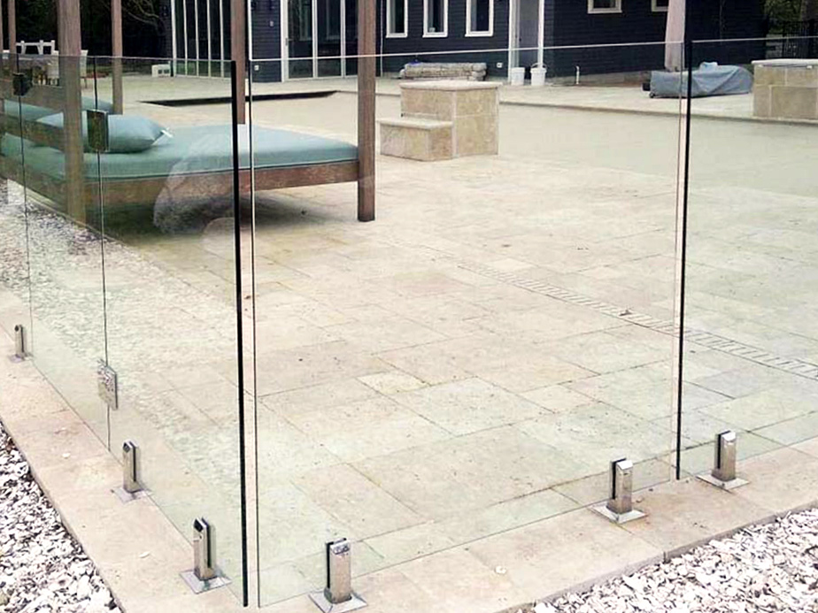 Residential Glass Fence installation for the Southeastern Massachusetts area.