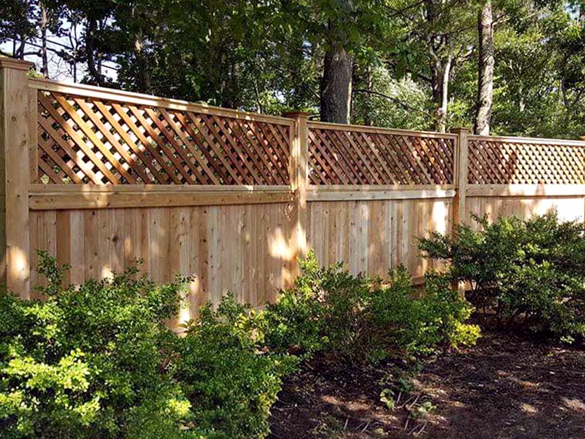 Wood decorative fencing in Kingston Massachusetts