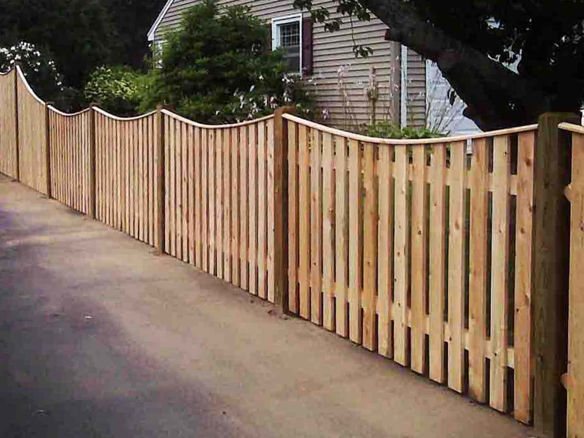 Wood pet fencing in Kingston Massachusetts