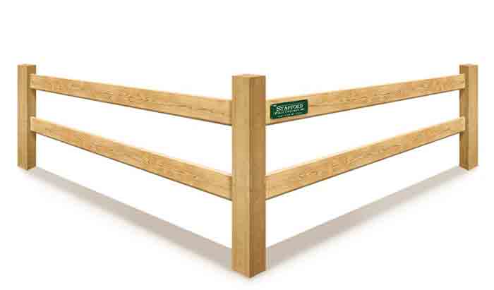 Southeastern Massachusetts 2-rail Post and Board Wood Fence Company