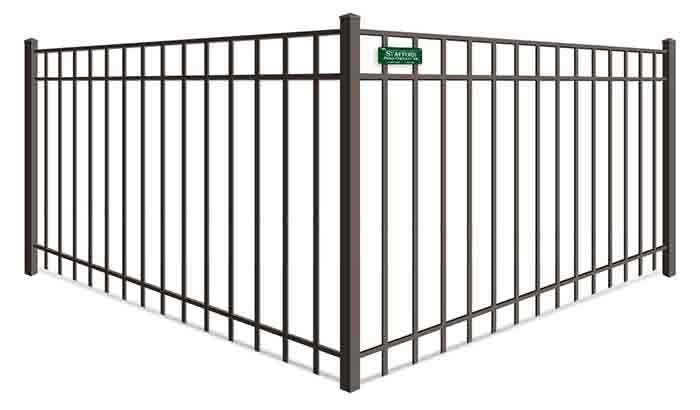 Southeastern Massachusetts 3-Rail Aluminum Fence with Extended Bottom Installation Service