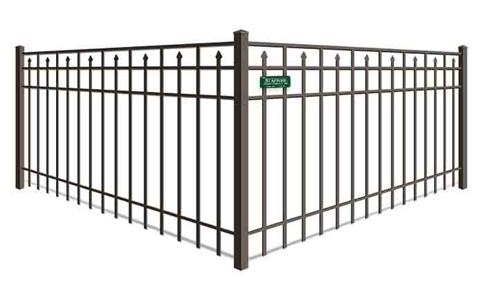 Southeastern Massachusetts 4-Rail Covered Spear Top Aluminum Fence Company