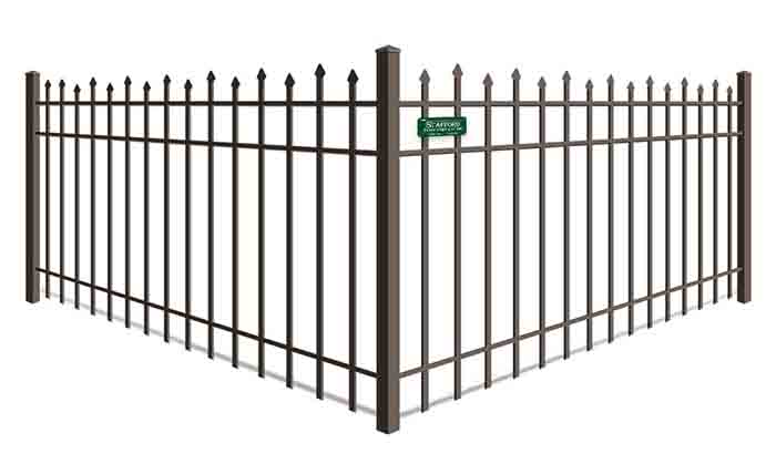 Alternating Height Spear Top Aluminum Fence Installation Contractor in Southeastern Massachusetts