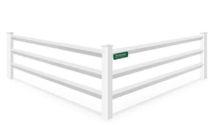 Southeastern Massachusetts Diamond Rail Residential Vinyl Fence Contractor
