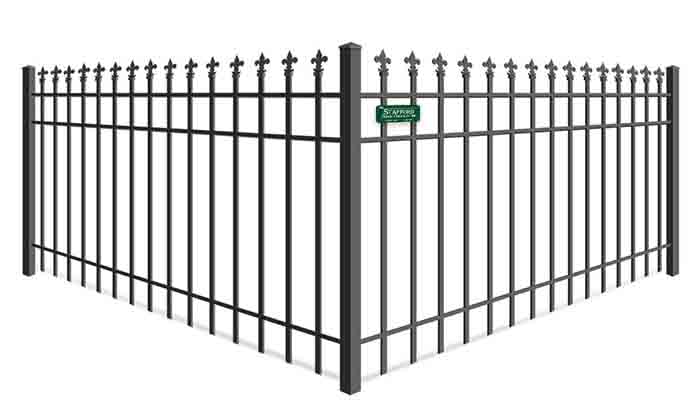 Fleur-de-lis Spear Top Ornamental Steel Fence Company in Southeastern Massachusetts