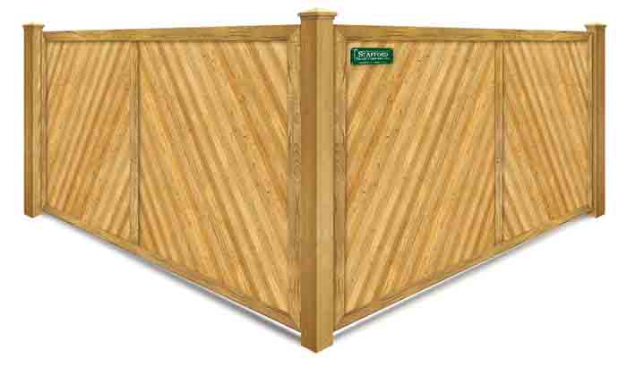 Southeastern Massachusetts Privacy Herringbone Wood Fence Company
