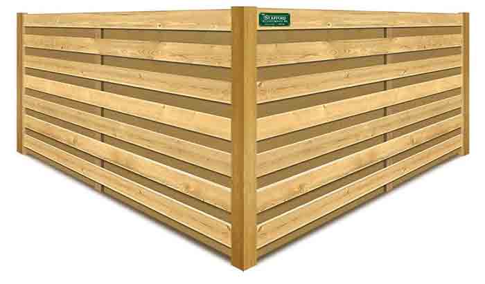 Southeastern Massachusetts Horizontal Shadowbox Wood Fence Installer