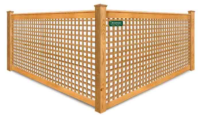 Southeastern Massachusetts Lattice Wood Fence Contractor