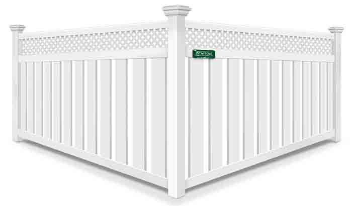 Southeastern Massachusetts Lattice Top Semi Privacy Vinyl Fence Company