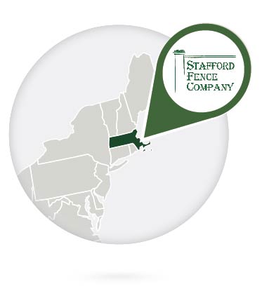 Fence company service area in Southeastern Massachusetts
